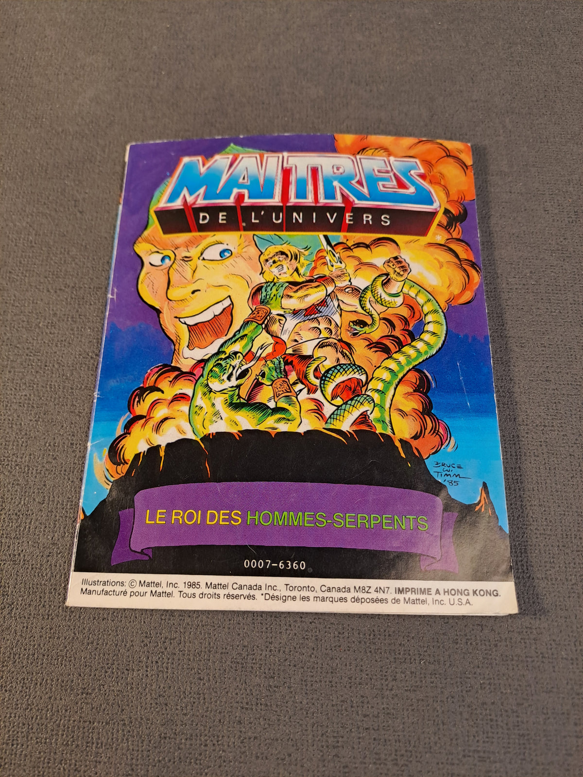 Masters Of The Universe 1985 Comic King Of The Snake Men / Masters Of The Universe 1985 King Of The Snake Men Tegneserie