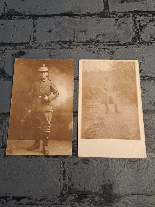 WW1 Postcard Pictures of German Soldiers / WW1 Billed Postkort af Tyske Soldater