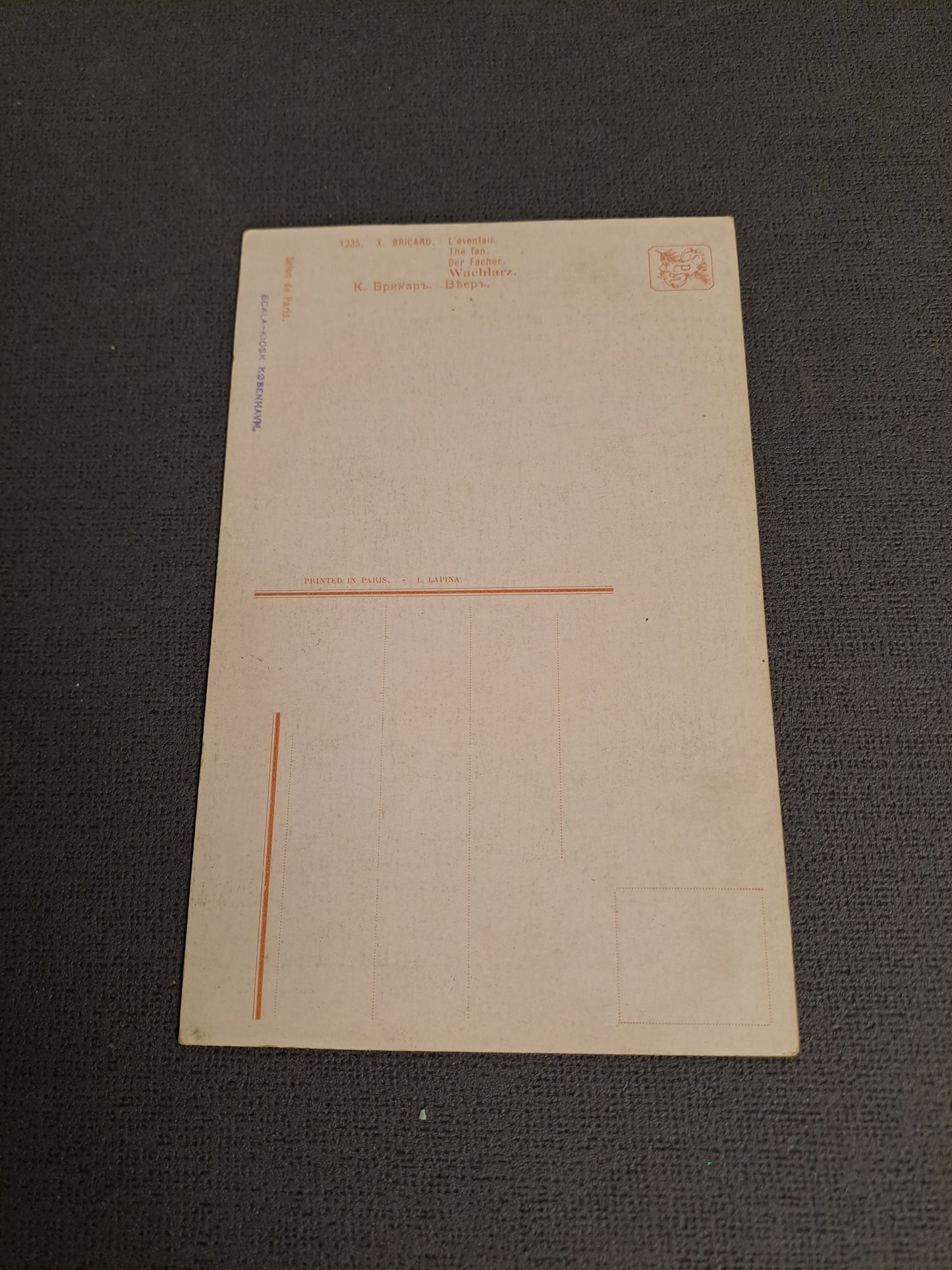 Antique French Postcard 1910-1920 / Antik Fransk Postkort 1910-1920