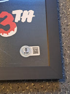 Friday the 13th Signed Mini Poster in Frame