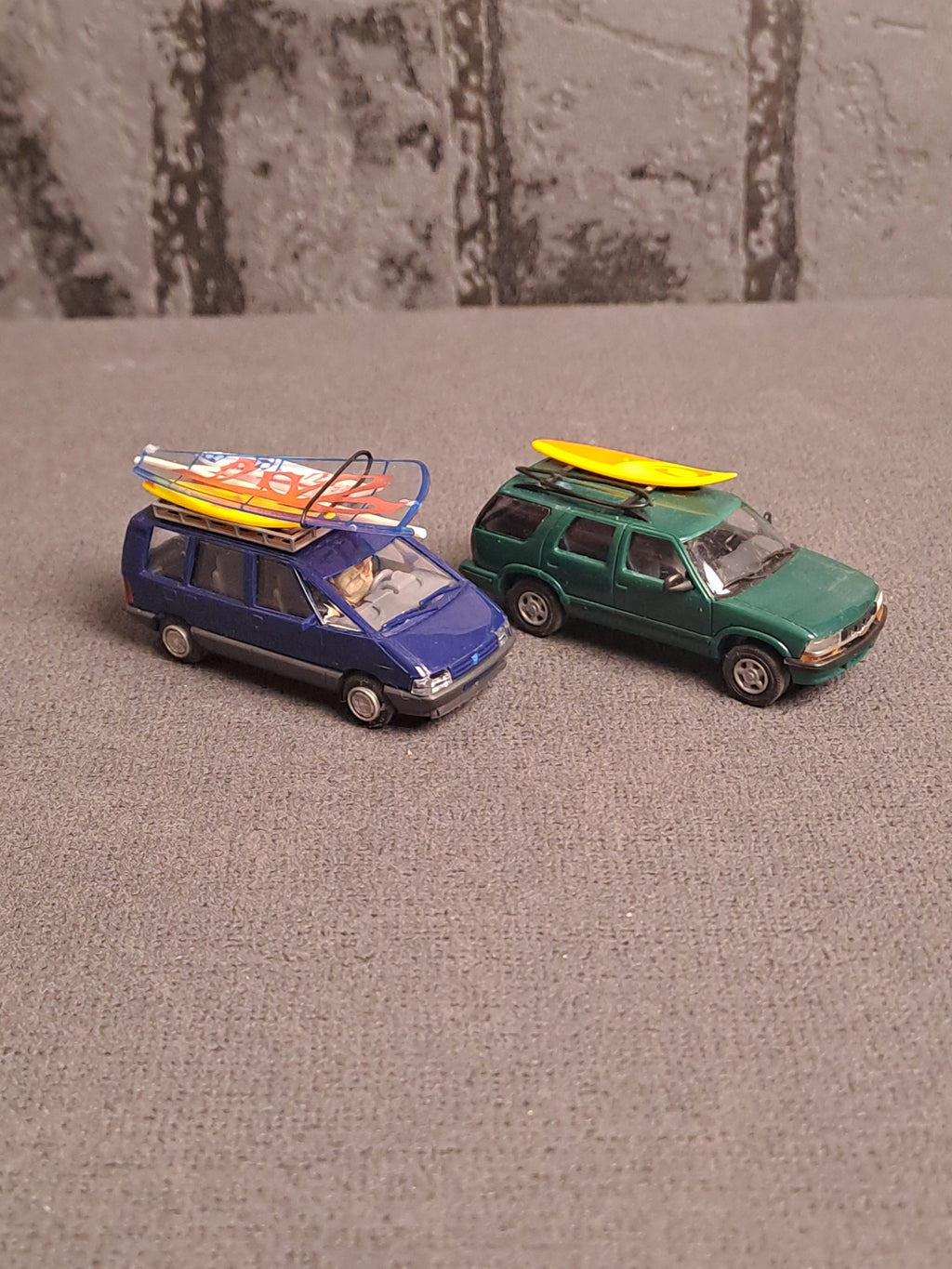 Busch Chevrolet and Renault with Surfing Equipment