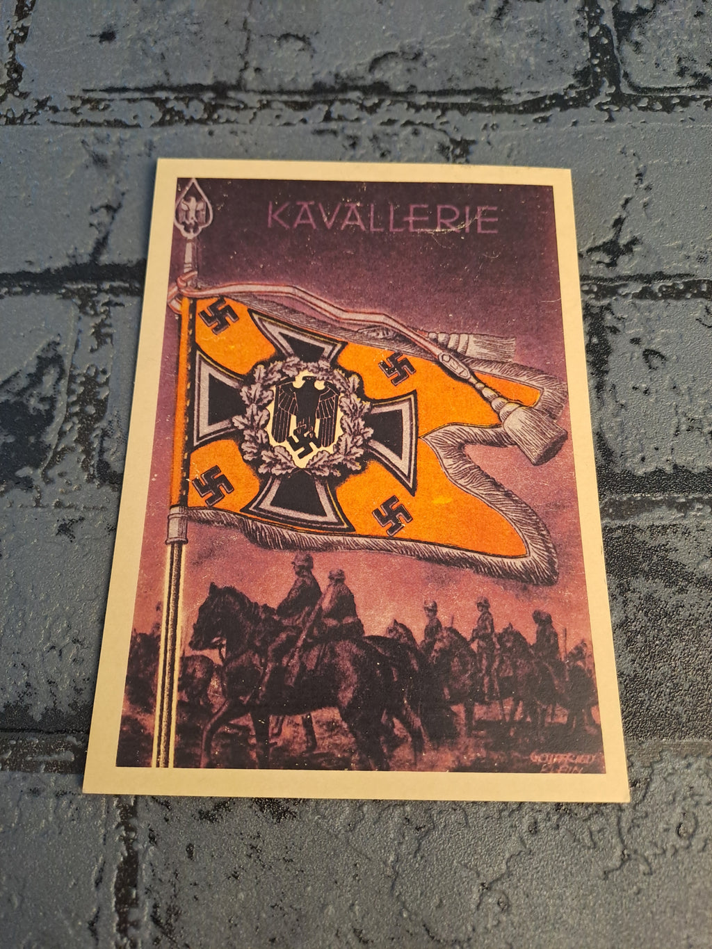 WW2 Postcard Cavalry The Victorious Flags and Standards Card 12