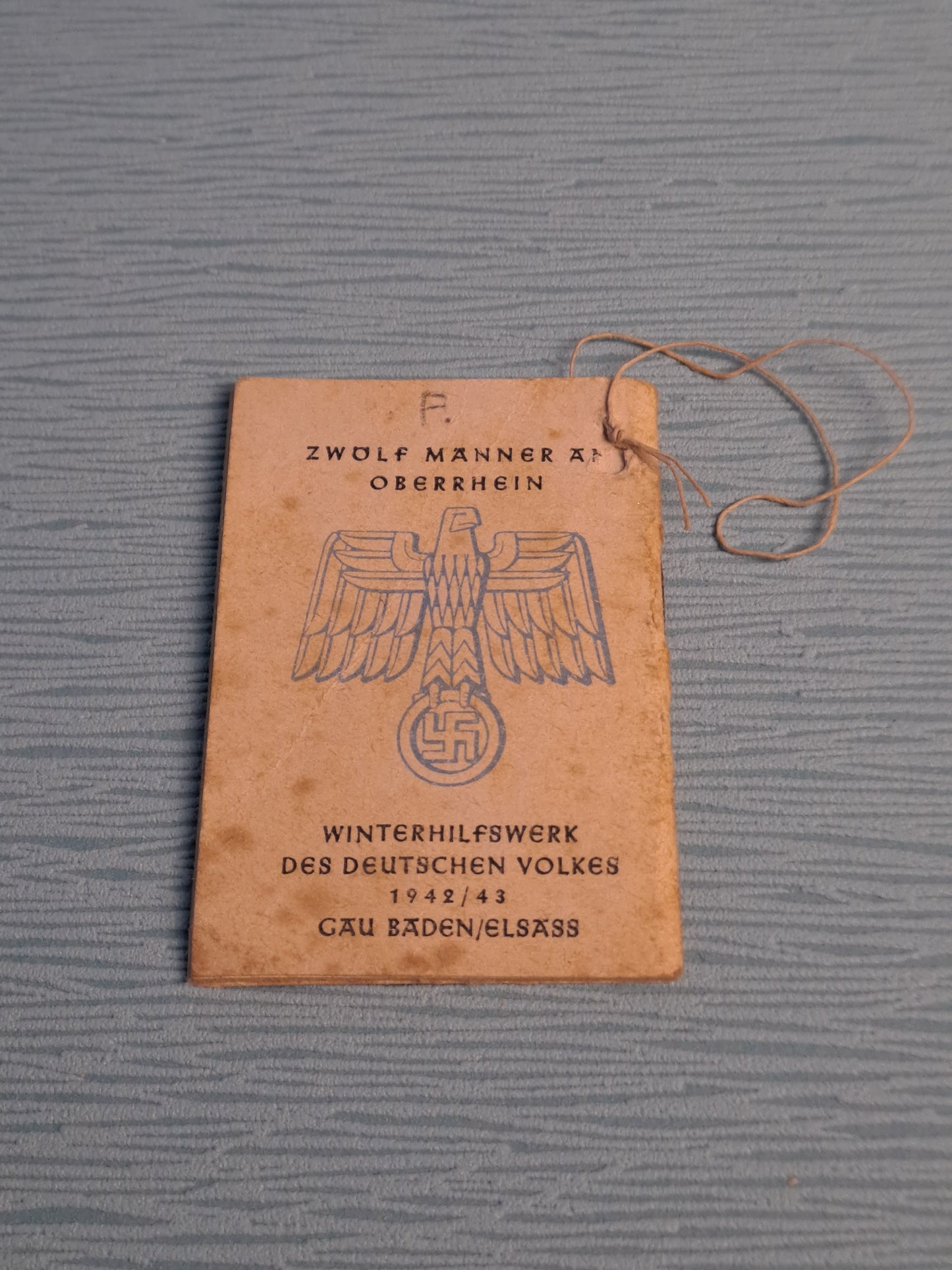 WHW Zwolf Manner am Oberrhein Booklet