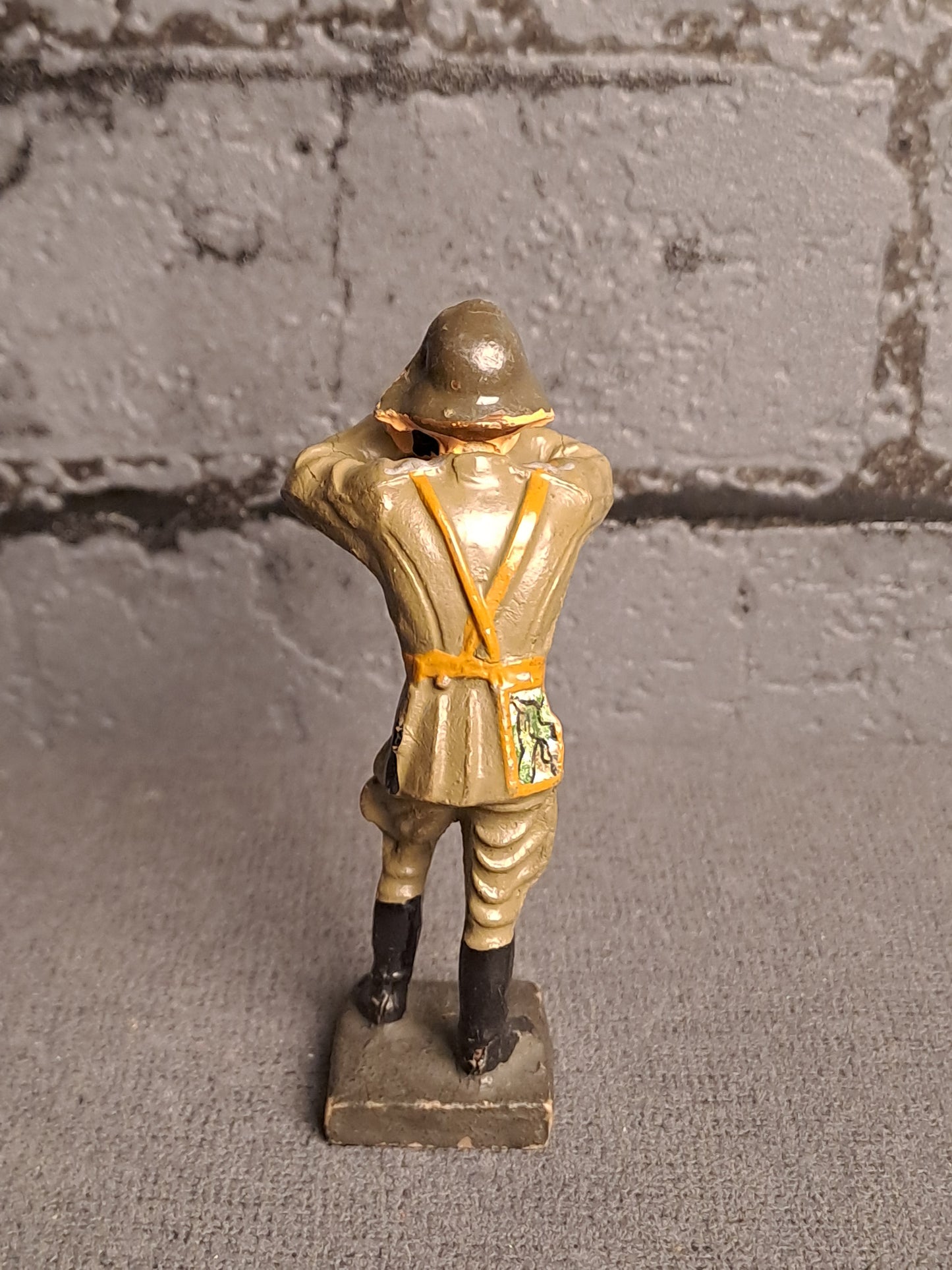 Lineol Rare Danish Officer with Binoculars / Lineol Sjælden Dansk Officer med Kikkert