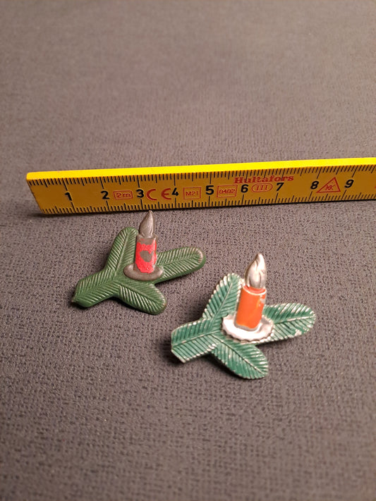 WHW Rare Christmas Badge x2 Bergedorf / WHW Sjældne Julemærker x2 Bergedorf