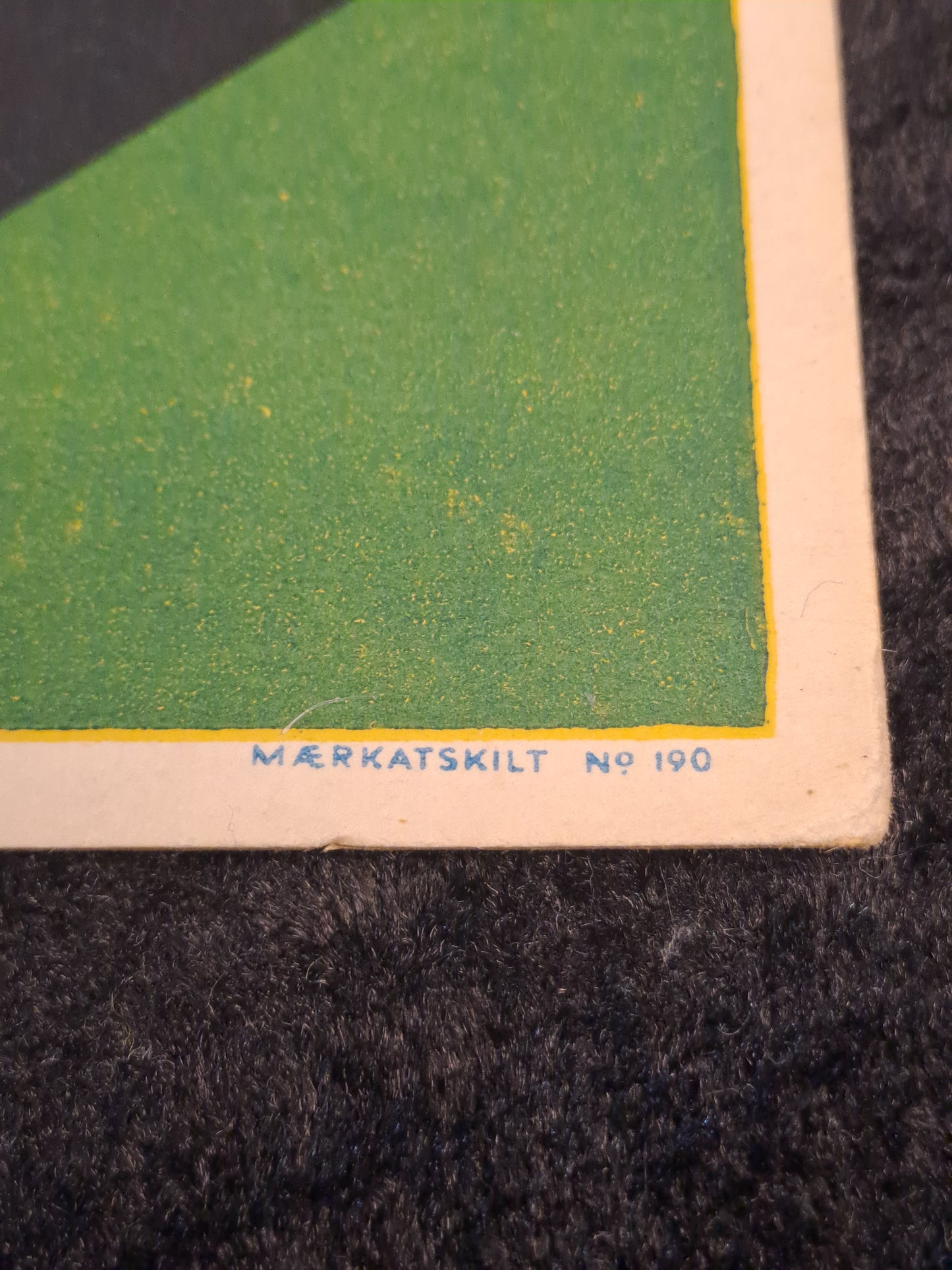 Originalt Mærkatskilt No 190 Andersen & Bruun "Freja Gaffelbidder"