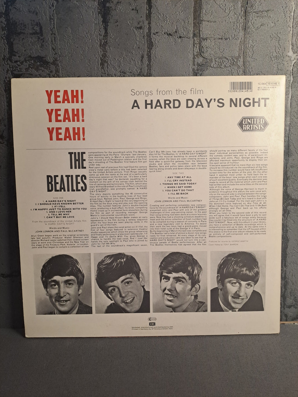 The Beatles A Hard Day's Night 1964