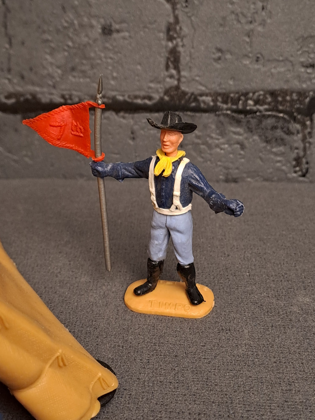 Timpo Toys Civil War Soldiers with Tent / Timpo Toys Borgerkrigs soldater med Telt