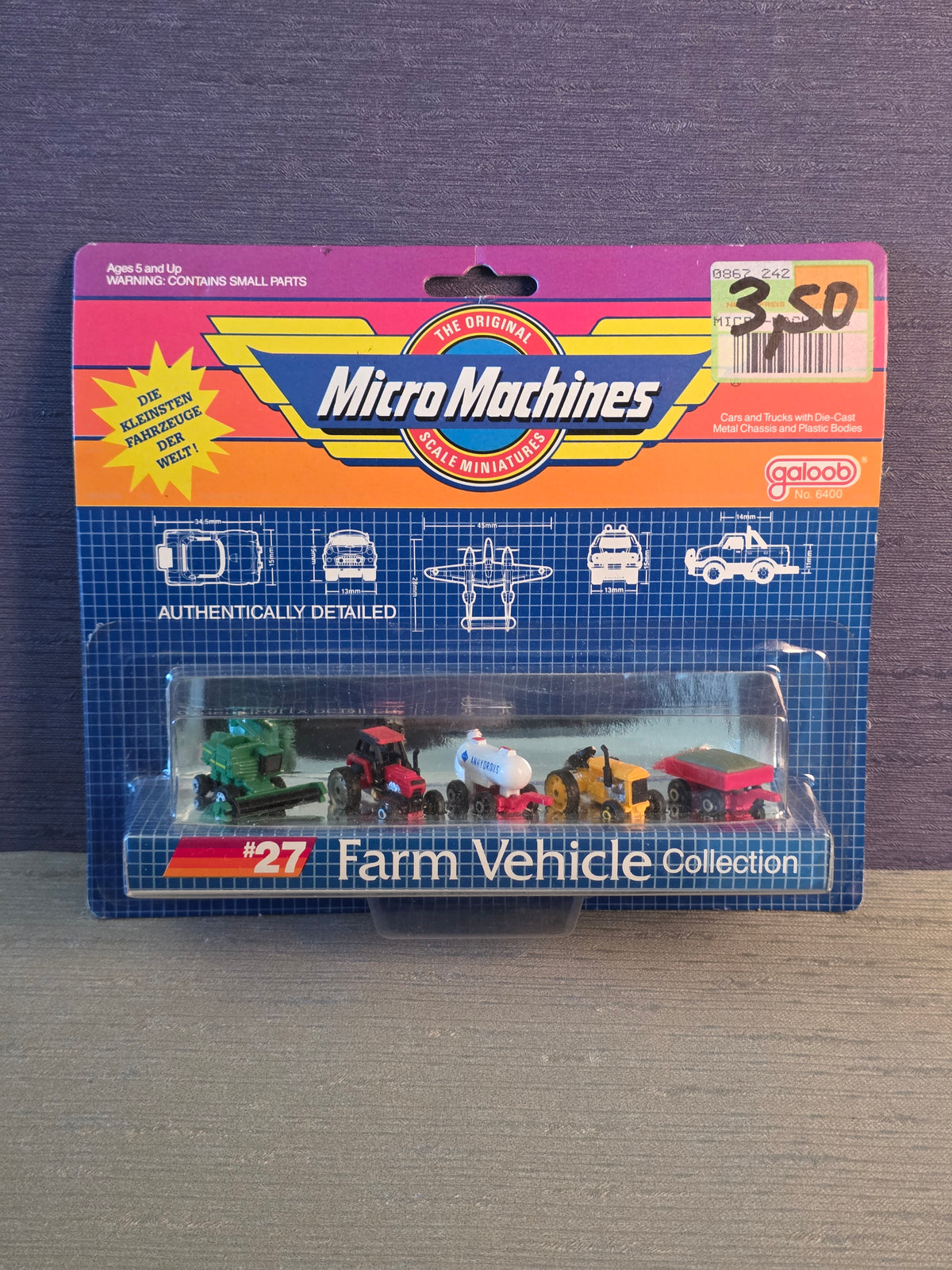 Micro Machines Farm Vehicle Collection Rare