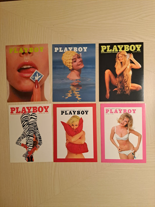 Playboy Magazine Postcards / Playboy Magasin Postkort