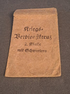 WW2 Kriegsverdienstkreuz 2. Klasse mit Schwertern / WW2 Krigsfortjenestesmedalje 2. Klasse med Sværd