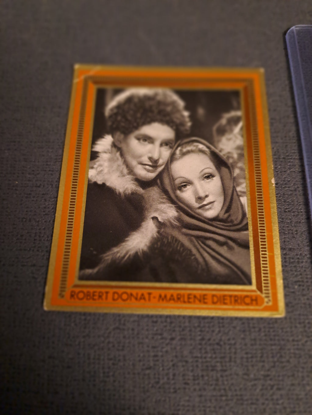 1930's Marlene Dietrich with Robert Donat Cigarette Card