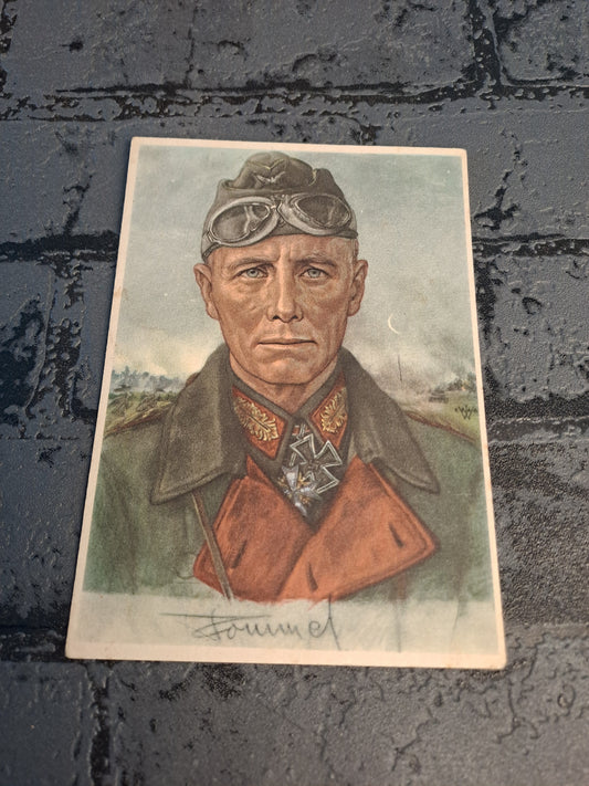 WW2 Postcard Generalfeldtmarschall Rommel
