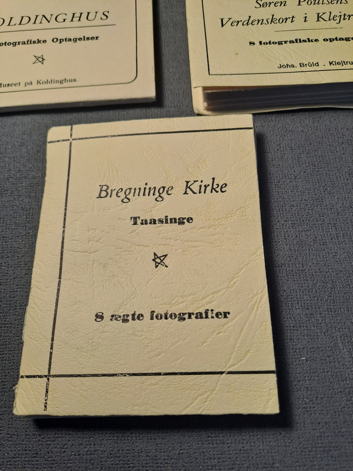 Vintage Fotohæfter fra Danske Lokaliteter