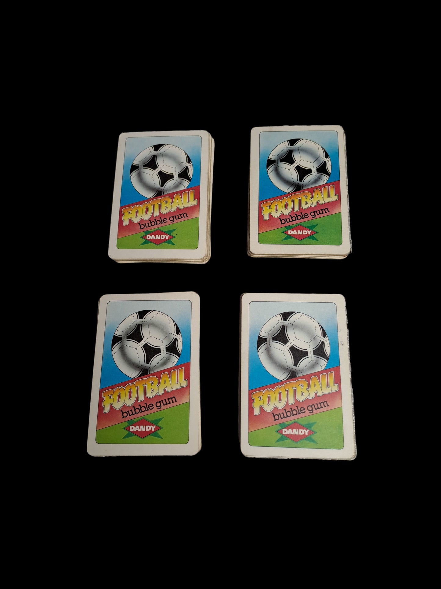 Dandy Football Playing Cards 1986 Complete Set / Dandy Fodbold Spillekort 1986 Komplet Sæt