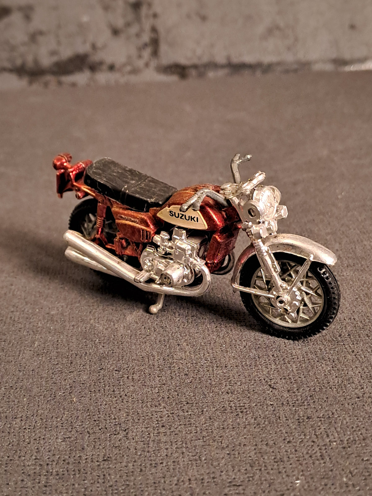 Die Cast Motorcycle Suzuki GT750 1980's