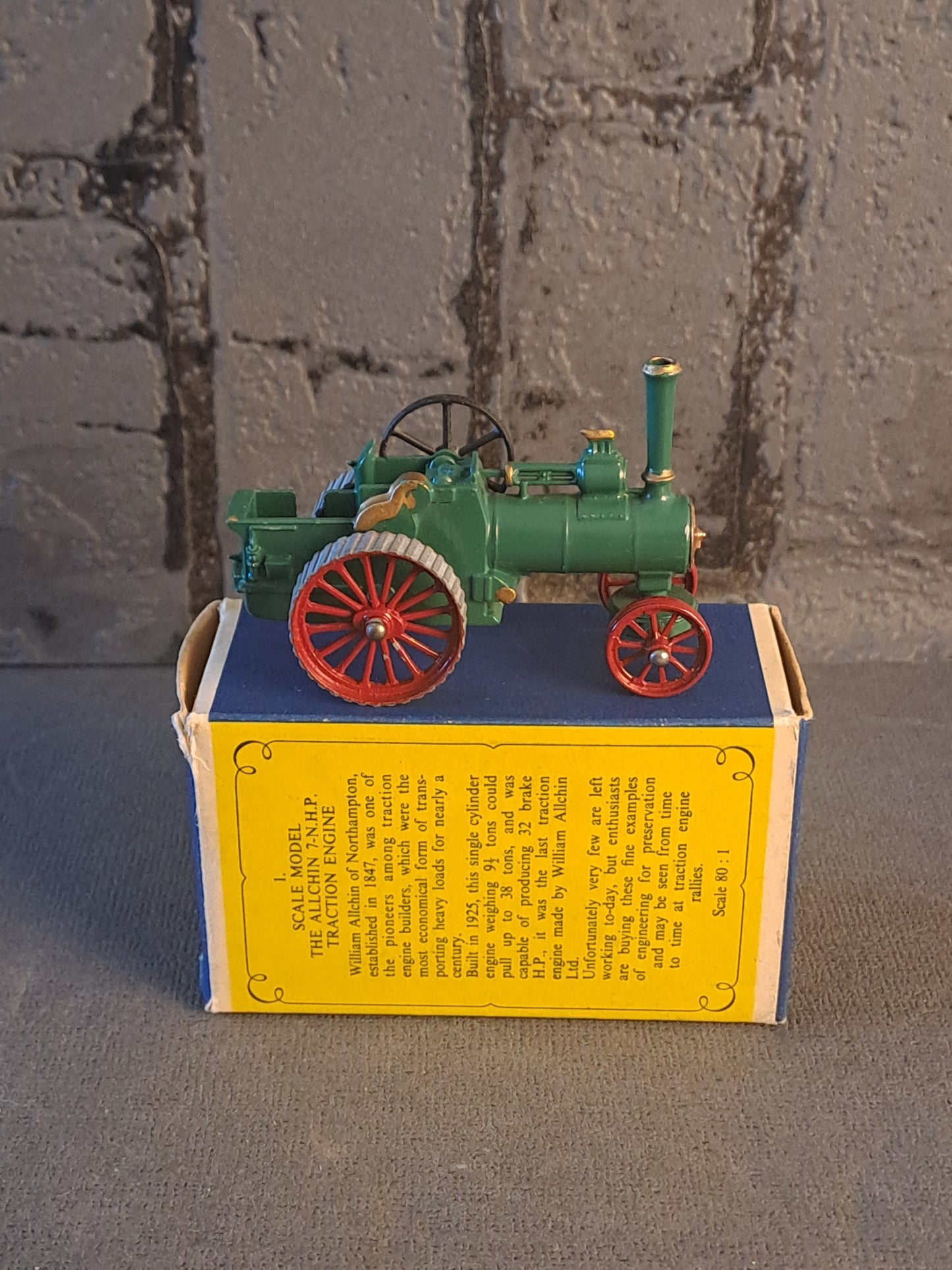 Lesney Models of Yesteryear Alchin Traction Engine